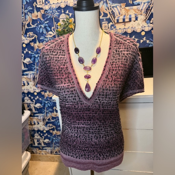 Missoni Sweaters - Missoni Made in Italy Purple hues s/s sweater